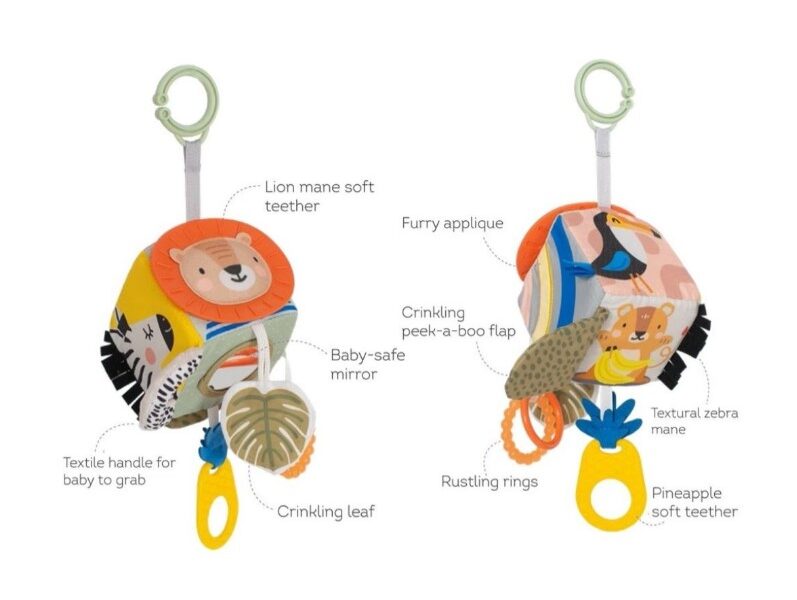 Belize 3in1 Grey Stroller & Baby car seat & mosquito net & Taf Toys Savannah Discovery Cube activity toy