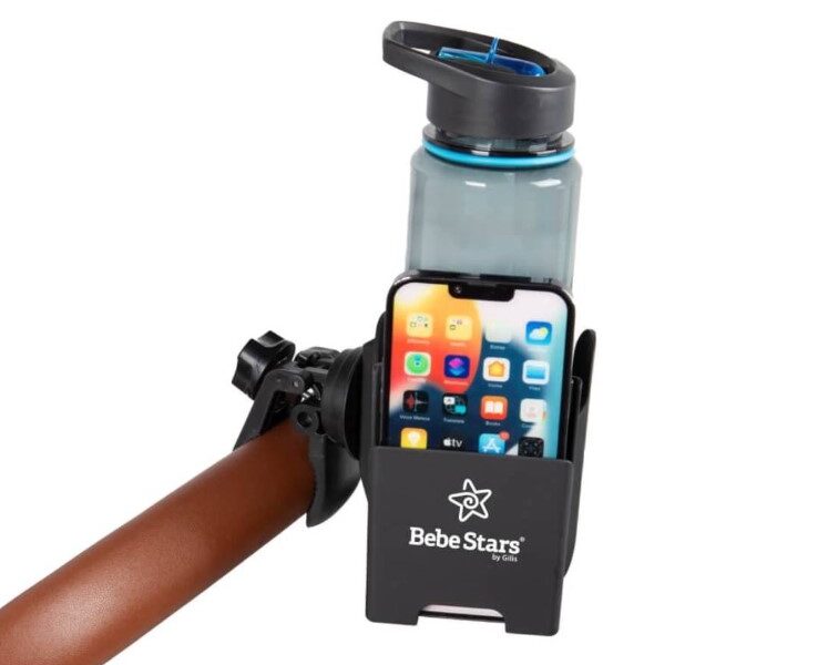 Chicco Echo Complete Stone Stroller& plastic hook & cup holder and mobile phone case 2in1