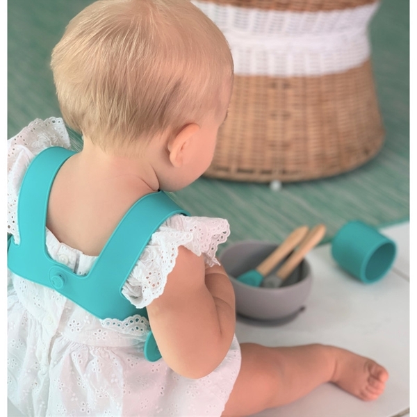 Mushie Silicone Plate, Spoon & Training cup with straw