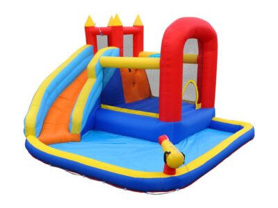 Inflatable Castle with Water Slide and Trampoline