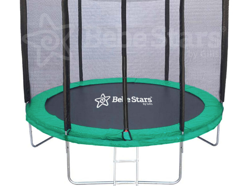 Trampoline with net D245cm green