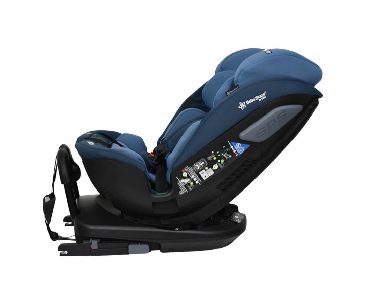 Imola Isofix I-Size 360° Car Seat marine blue & Car Window Sun Shade & Car mirror