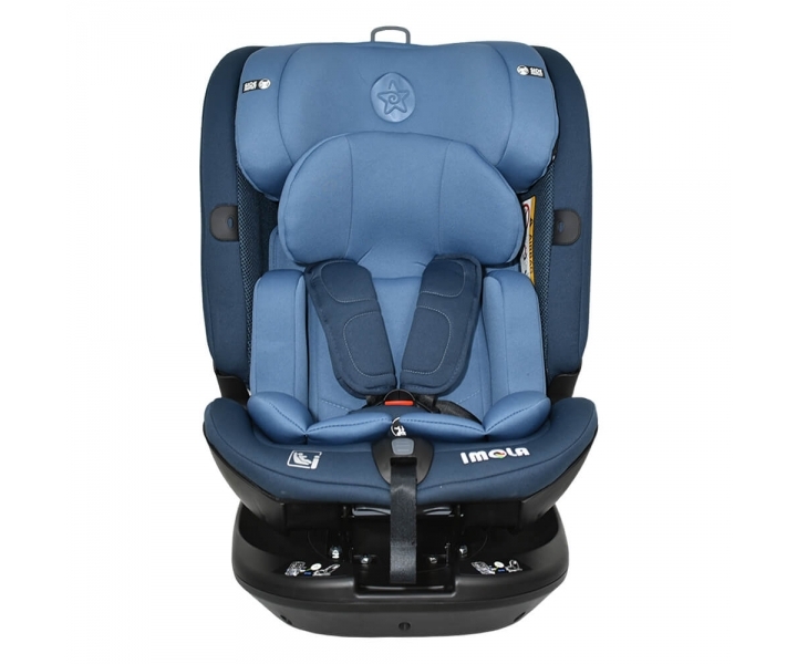 Imola Isofix I-Size 360° Car Seat marine blue & Car Window Sun Shade & Car mirror