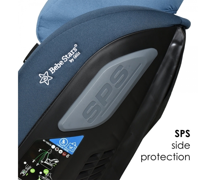 Imola Isofix I-Size 360° Car Seat marine blue & Car Window Sun Shade & Car mirror