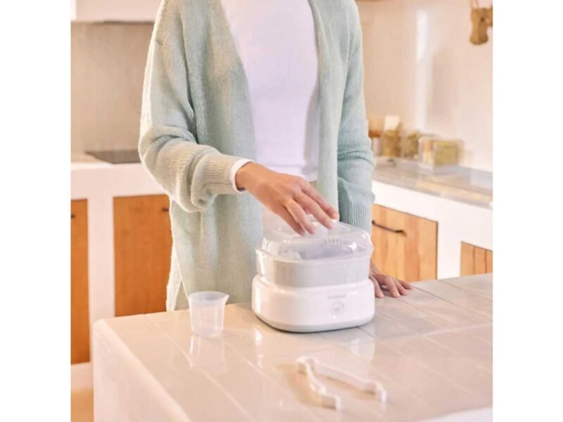 Miniland mini steamy baby bottle sterilizer