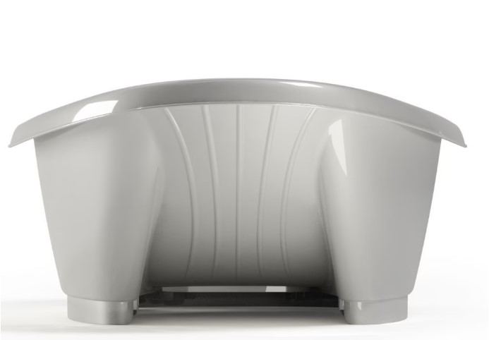 Okbaby Bella pot – Grey with detachable support base & Freeon soft changing board, With altimeter 50×70×10cm