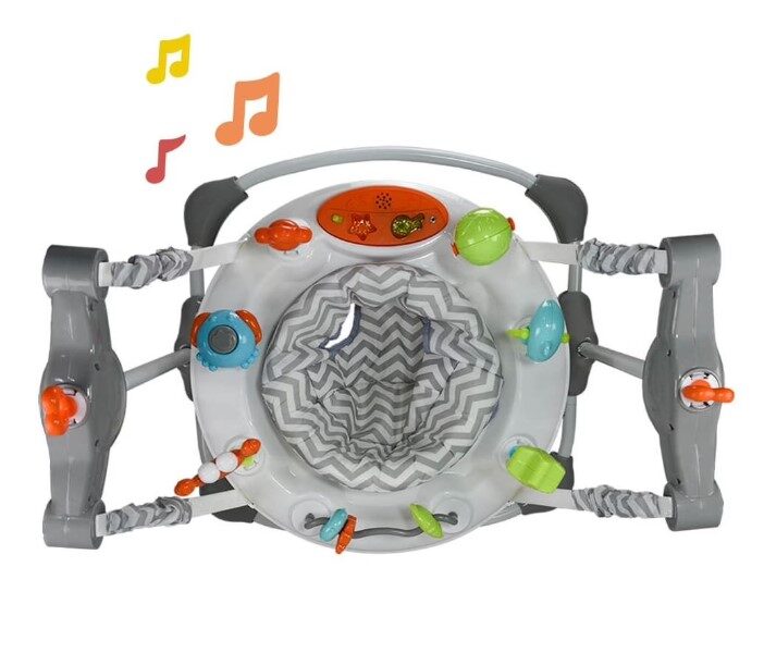 Bebe Stars Trampoline sea animals steel grey