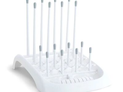 Chicco Well Being, Plastic bottle with silicone tappet, 240ml & Munchkin fold™ bottle drying stands